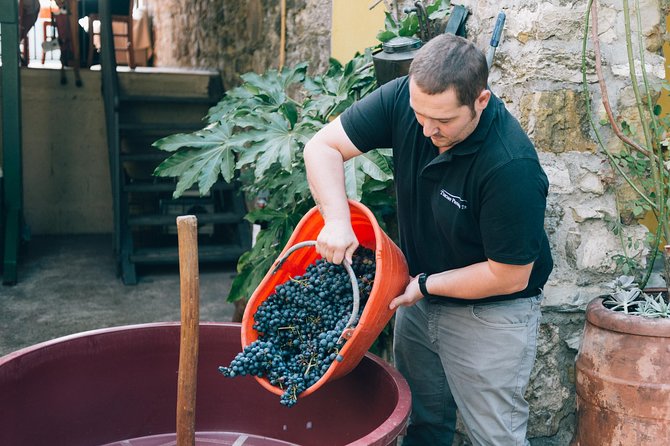 Grape Stomping in Tuscan Farmhouse