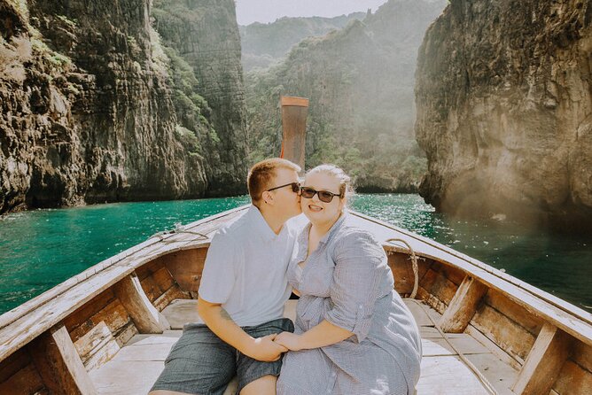 Holiday Travel Photoshoot With Long-Tail Boat Phi Phi Islands