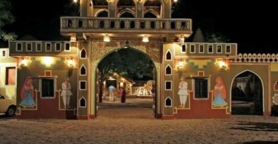 Jaipur Evening Tour Chokhi Dhani Village Culture With Dinner