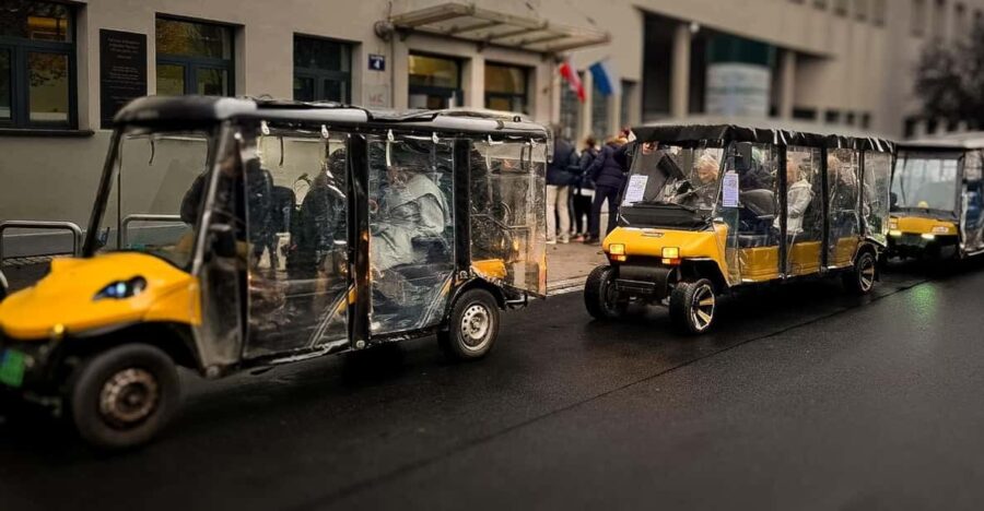 Krakows Kazimierz by Golf Cart & Schindlers Factory Tour