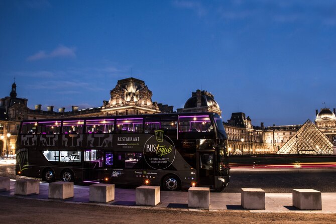 Paris Dinner Bus Toque With Champagne From Champs-Elysees