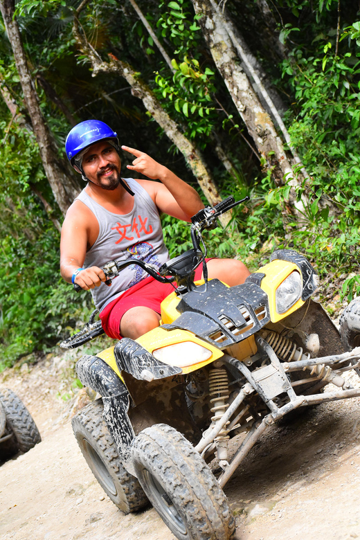 Playa Del Carmen: Shared Atv, Zipline, and Cenote Adventure