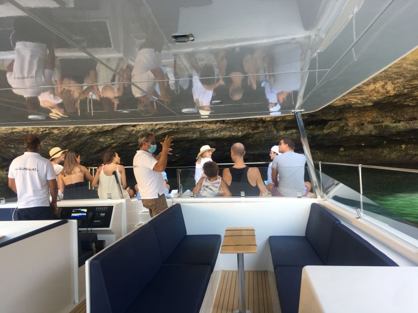 Portimão: Benagil Caves & Golden Coast Eco Catamaran Tour