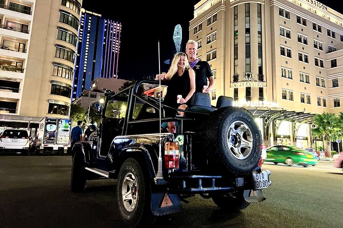 Private Ho Chi Minh by Jeep Evening Tour and Dinner Cruise