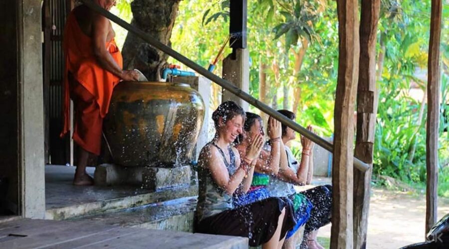 Siem Reap Cambodian Buddhist Water Blessing and Local Market - Activity Overview