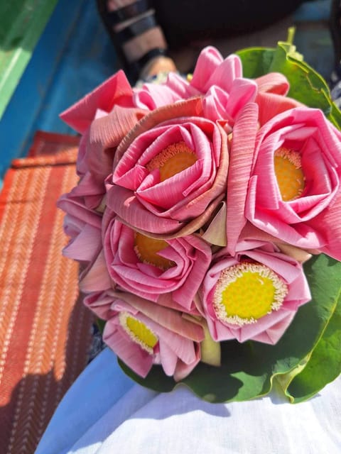 Siem Reap: Lotus Silk Farm Boat Ride & 3 DIY Crafts