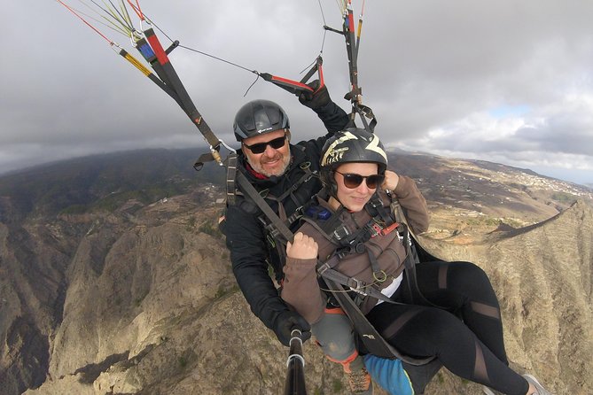 Tandem Paragliding Flight Over Tenerife