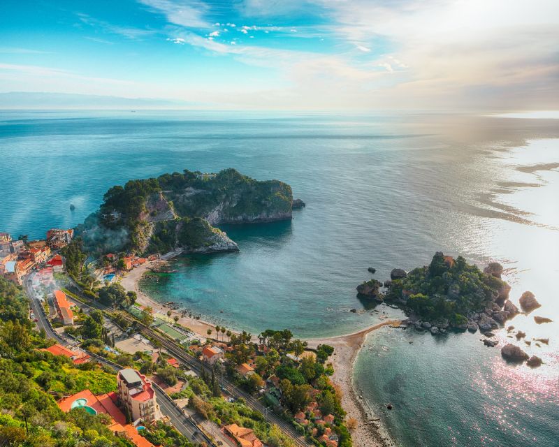 Taormina, Isola Bella and Castelmola From Catania