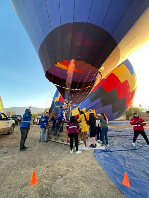 Teotihuacan Hot Air Balloon Ride, Breakfast and Transportation Included