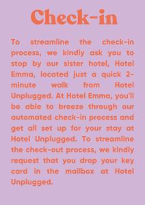 Hotel Unplugged - Room Features