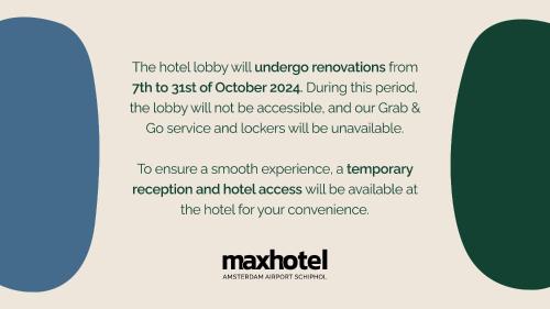 Maxhotel Amsterdam Airport Schiphol - Hotel Amenities and Services
