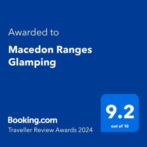 Macedon Ranges Glamping - Dining and Breakfast