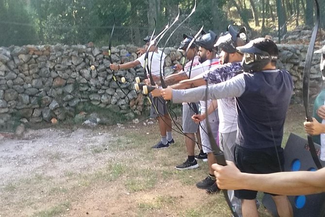 1-Hour Battle Archery Game in Hvar Adventure Park