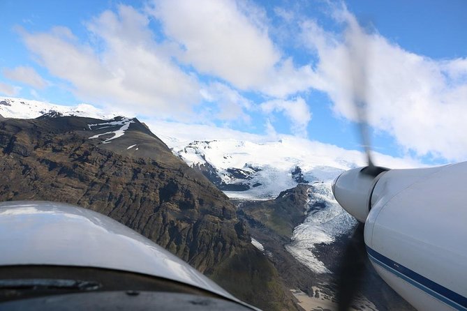Airplane Flight Over Vatnajökull Volcanic Eruption Sites