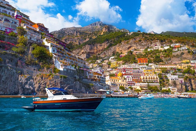 Amalfi Coast Boat Tour With Pickup From Sorrento Area Hotels