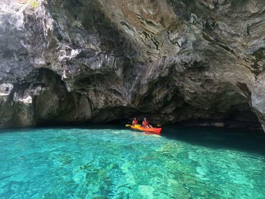 Amalfi: Kayak & Snorkeling Tour,Sea Caves and Natural Arches
