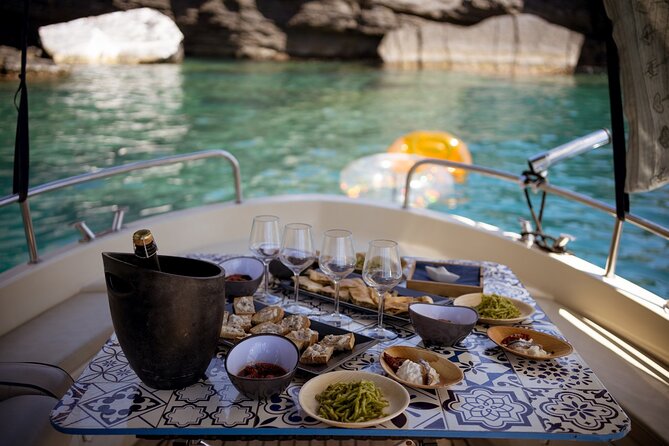Aperitif on a Boat at Sunset, Porto Venere and Islands