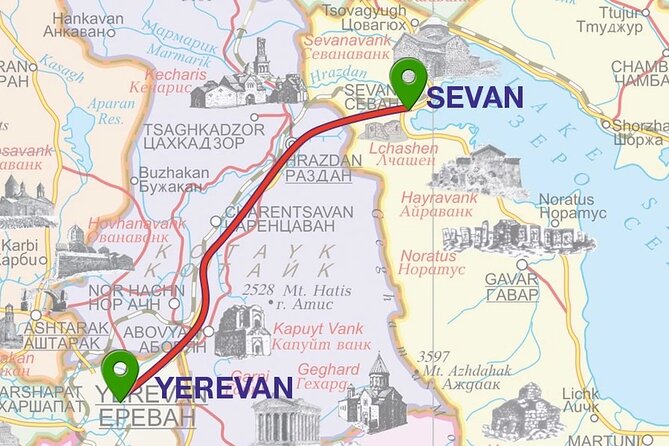 Armenia Transfer: Yerevan to Lake Sevan or Vice Versa