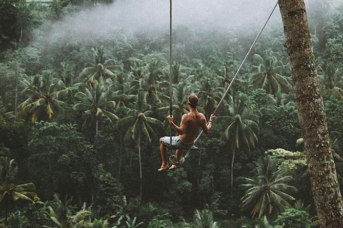 Bali Romantic Floating Breakfast – Jungle Swing – Monkey Forest – Ubud Art Shop.