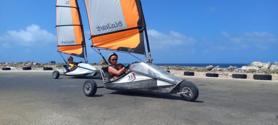 Blokart Landsailing on the Shores of the Caribbean Bonaire