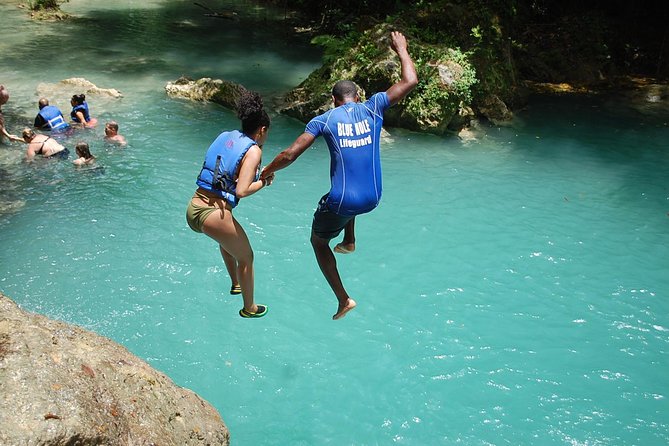 Blue Hole Plus Secret Falls and Dunns River Falls Combo From Runaway Bay Hotels