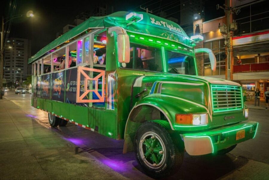 Cartagena: Chiva Party Bus Tour With Disco Entry