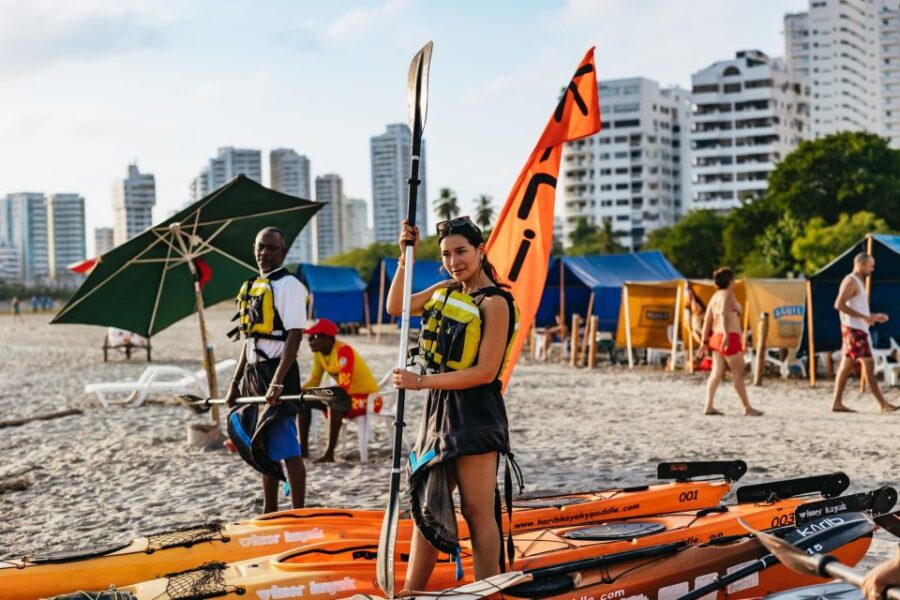 Cartagena: Sunset Sea Kayaking Tour