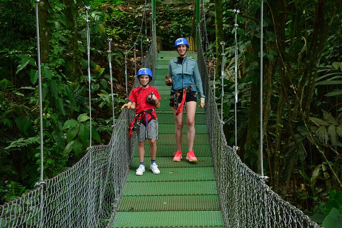 Combo Zip Line, Tarzán Swing & White Water Rafting in Arenal