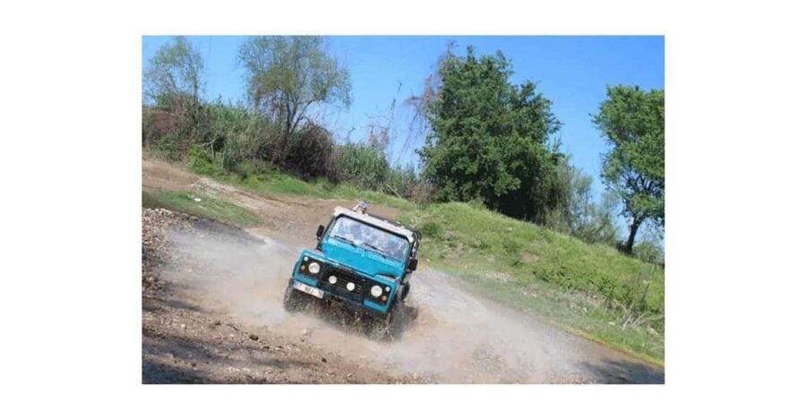 From Belek: Jeep Safari and Lake Boat Tour in City of Side