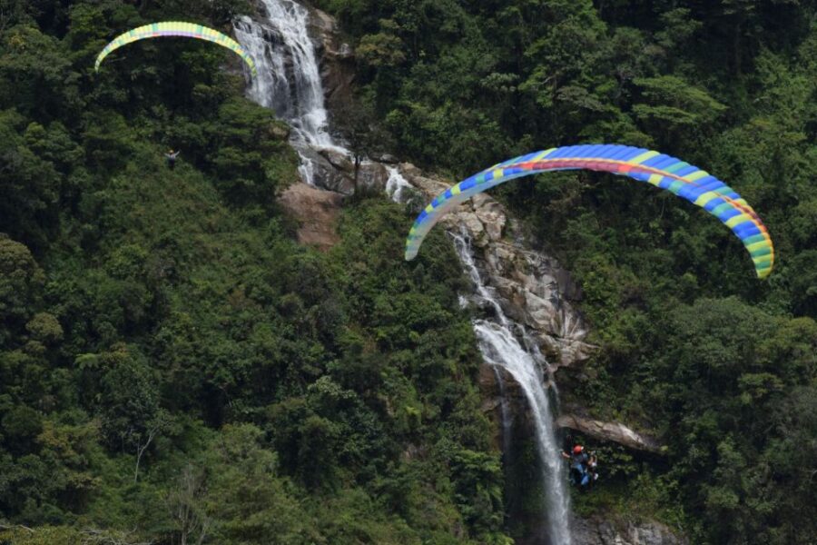 From Medellín: ATV and Waterfall Paragliding Tour