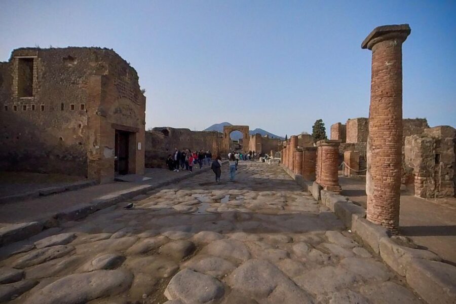 From Sorrento: Pompeii and Vesuvius Guided Tour With Lunch