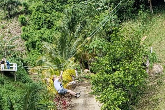 Full-Day Zipline Adventure and Beach Club Visit on Roatan Island, Honduras