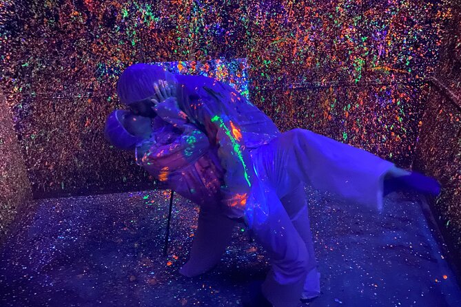 Glow in the Dark Splatter Paint Experience