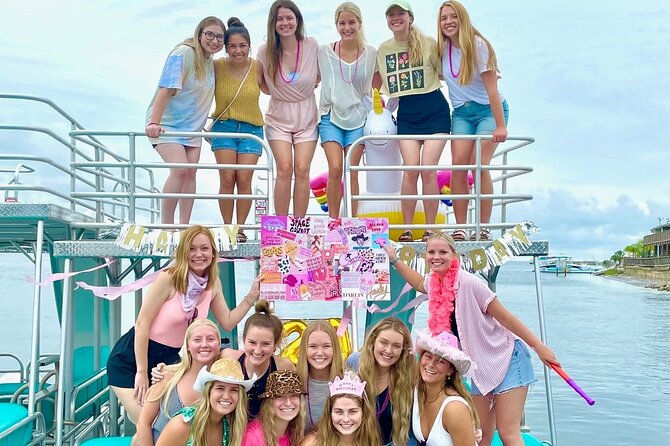Half Day Double Decker Pontoon Boat Rental- Fort Walton Beach