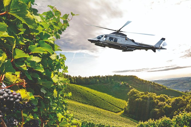 Helicopter Wine Tour With Pickup in Italy