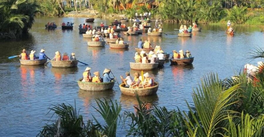 Hoi An : Cam Thanh Basket Boat Riding W Two-way Transfers