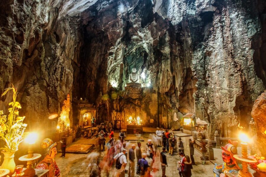 HOI AN: Marble & Monkey Mountain, Am Phu Cave Sun Set Tour