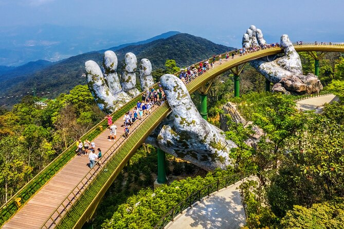 Hue to Hoi An via Hai Van Pass and Golden Bridge by Private Car