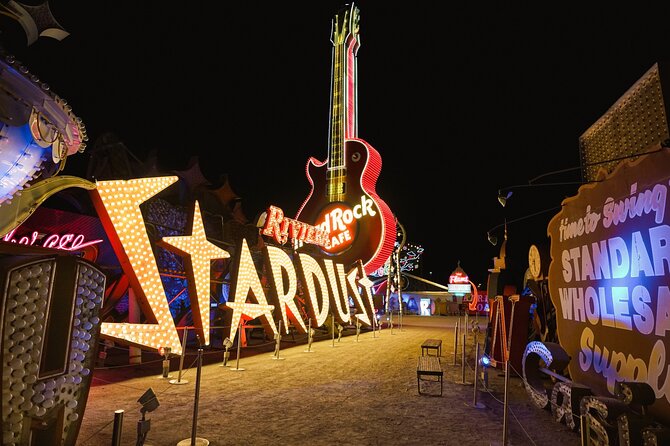 Las Vegas Night Flight by Helicopter With Neon Museum Admission - Overview of the Experience