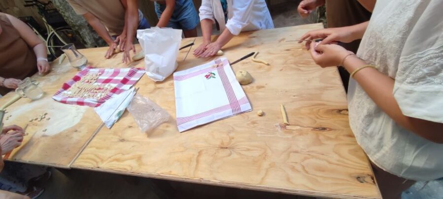 Lecce: Pasta Making Class in 1400S-ERA Courtyard With Wine