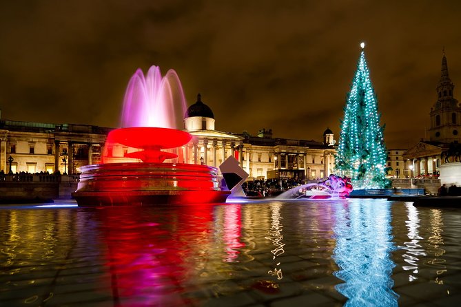 London Christmas Eve Illuminations by Night