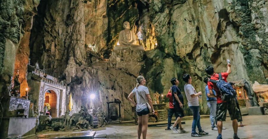Marble Mountain, Am Phu Cave and Monkey Island Sunset Tour