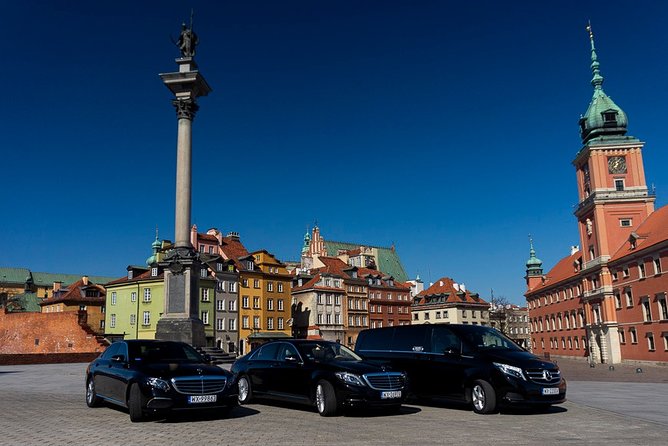 Mercedes With a Driver at Your Disposal in Warsaw (4-8-12 Hours)