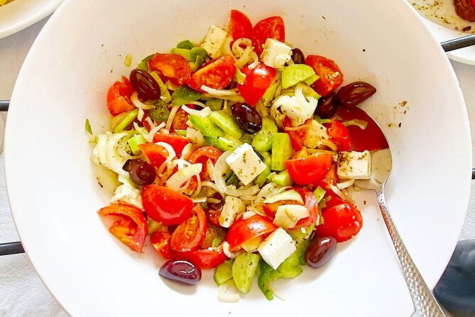 Miss Anna Cooking Class With Wines in Santorini - Sample Menu