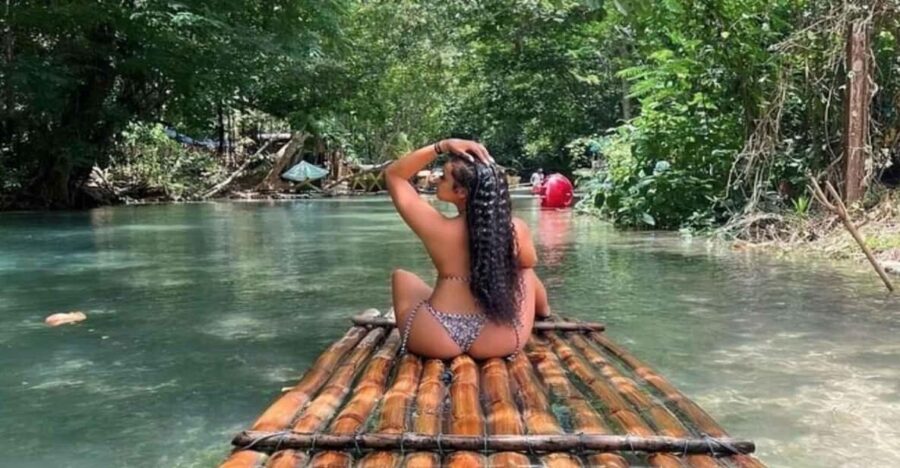 Montego Bay: Private Bamboo Rafting With Limestone Massage