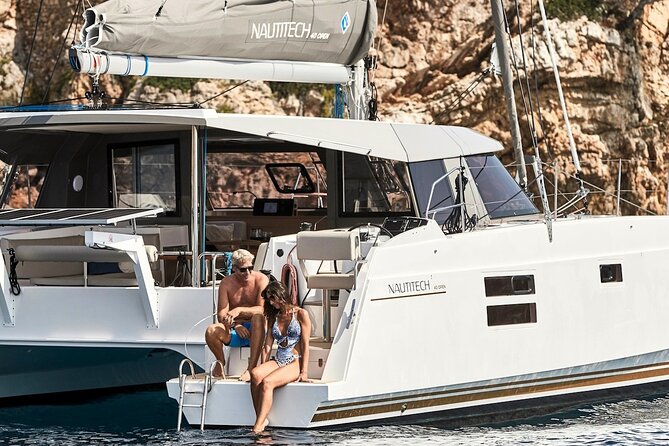 Morning Catamaran Cruise to Kleftiko Bay Milos