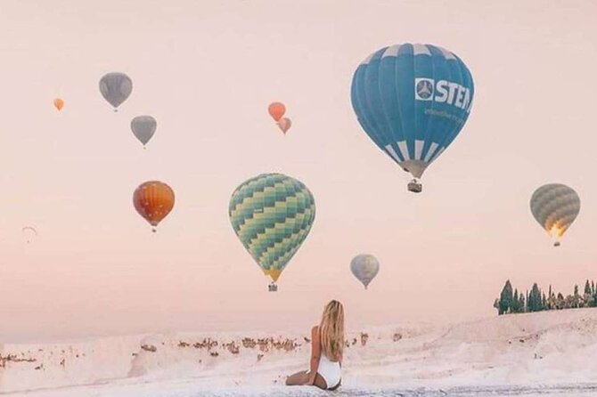 Pamukkale Hot Air Balloon Ride Certificate and 2 Meals in Antalya