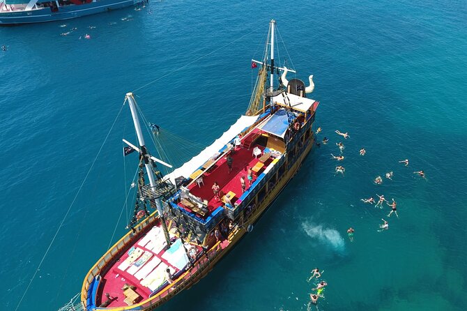 Pirate Ship Cruise With Food and Swimming Stops in Alanya