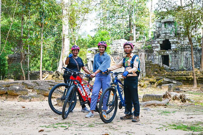 Private Angkor Sunrise Bike Tour Supported By Minivan