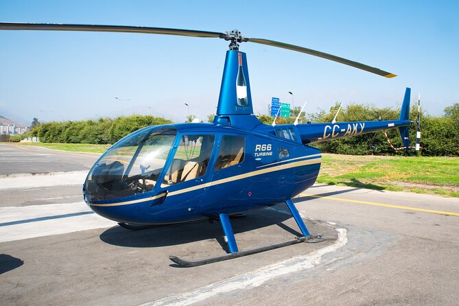 Private Helicopter Tour Above Santiago With Hotel Transport